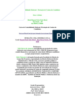 Curso de Contabilidade Eleitoral