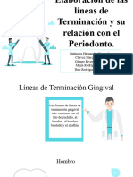 Elaboración de Las Líneas de Terminación y Su Relación Con El Periodonto