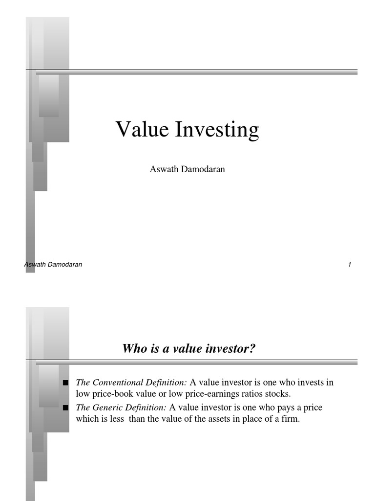 Understanding Value Investing Principles | PDF | Value Investing ...
