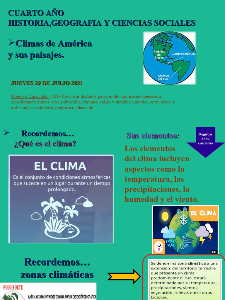 Climas y Paisajes de América | PDF | Ciencia y matemáticas