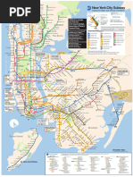 Large Type Subway Map