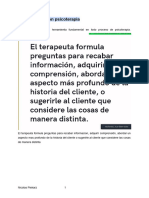 Preguntas en Psicoterapia