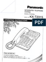 Panasonic KX-T2315 Operating Instructions