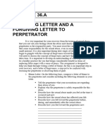 Exercise 36.a - A Blaming Letter and A Forgiving Letter To Perpetrator