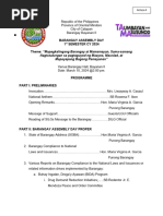 Annexes A, G, I - Templates For Barangay