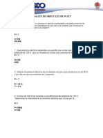 Ejercicios de Aplicación LEY DE OHM Y LEY DE WATT: V 220 I O.45A