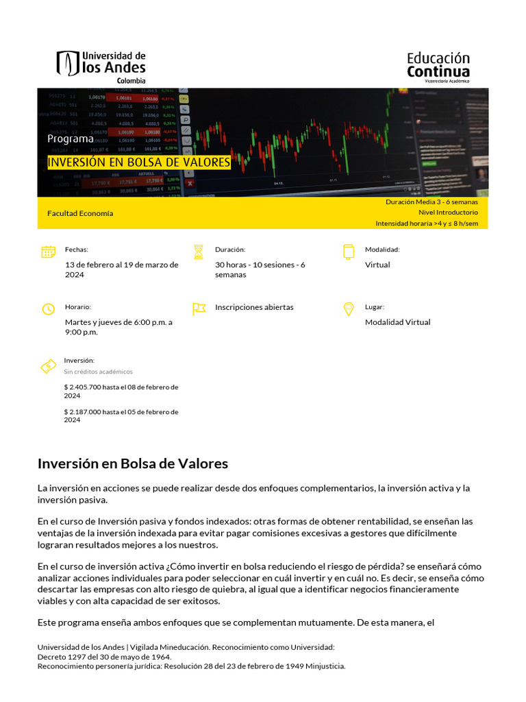Bolsa de Valores | PDF | Inversiones | Portafolio (Finanzas)