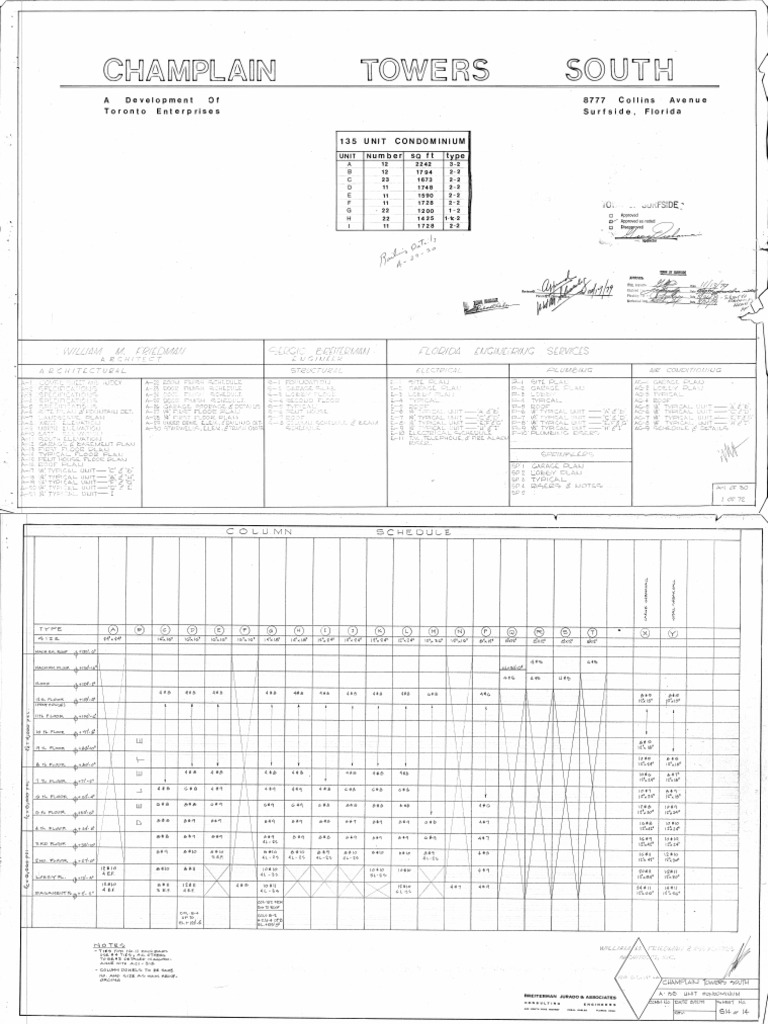 Champlain Towers South-Blueprints | PDF