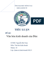 Tiểu Luận Văn Hóa Kinh Doanh