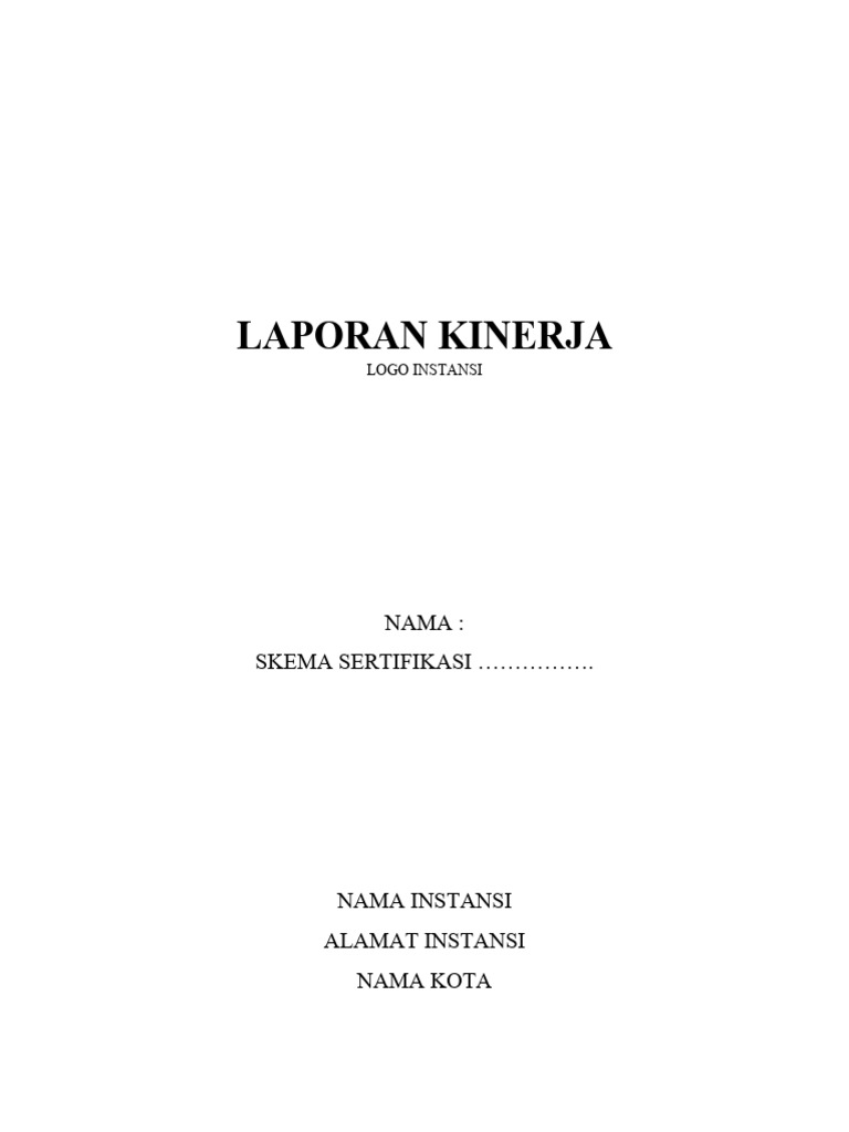 Contoh laporan kinerja kegiatan rev1 analisis gc pdf
