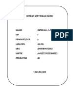 Berkas Pencairan Sertifikasi