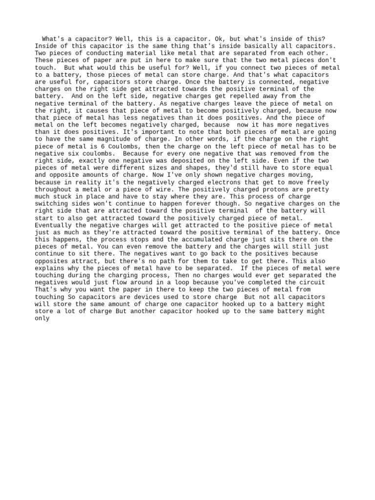 Capacitors and Capacitance Circuits Physics Khan Academy PDF