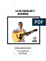 Tabla de Escalas y Acordes en Guitarra Por Edwin Jurado Music