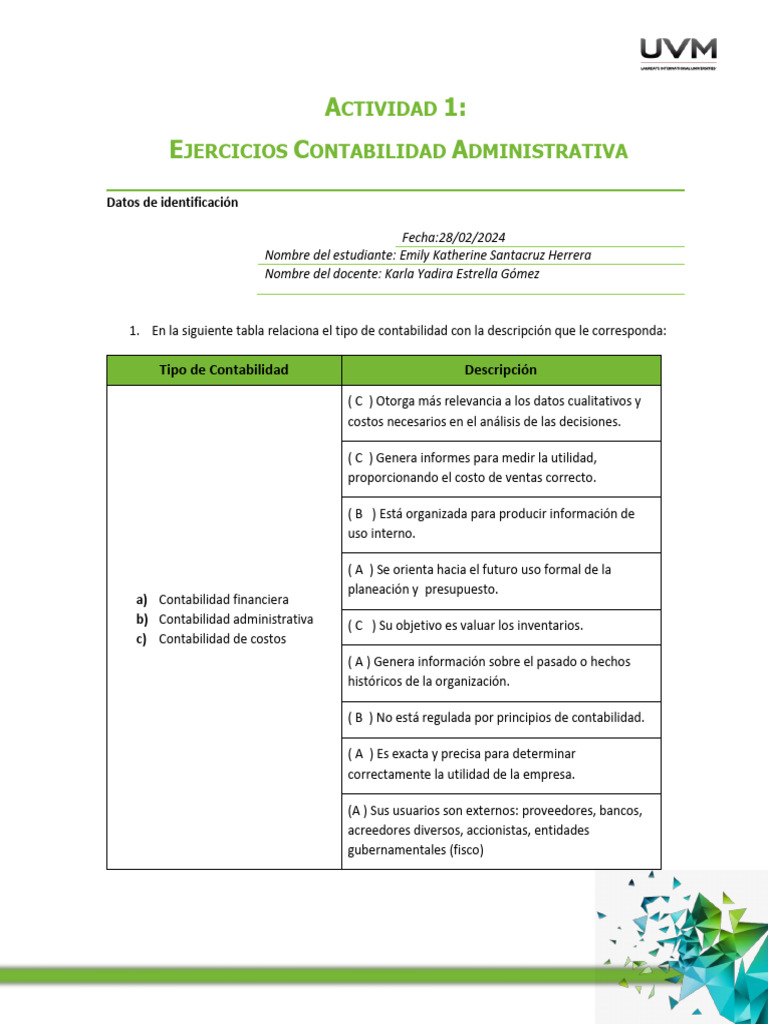EKSH Ejercicios A1 | PDF | Contabilidad | Contabilidad financiera