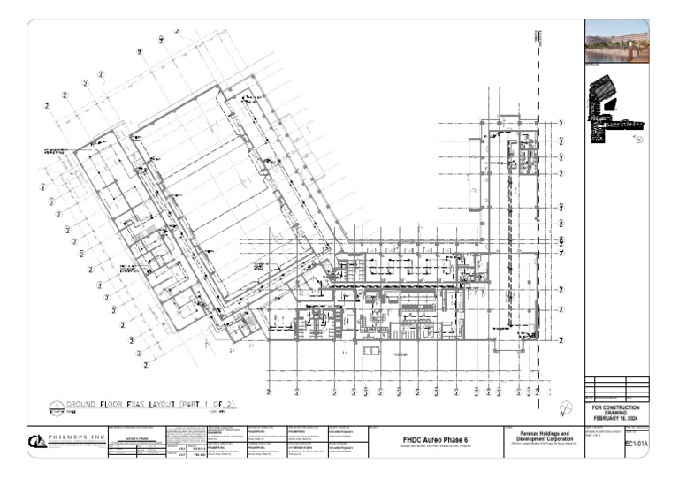 Ec1-01a Ground Floor Fdas Layout | PDF