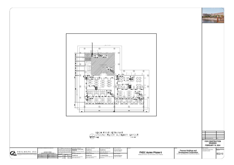 Beach Restaurant Auxiliary Layout Plan | PDF | Real Estate | Buildings ...