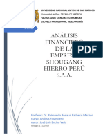 Informe Financiero - Shougang Hierro Perú (2018-2019)