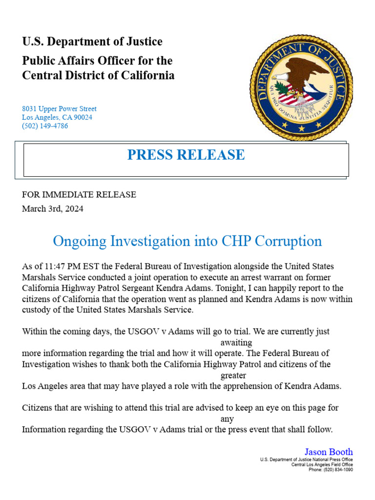 FBI Opa Release | PDF