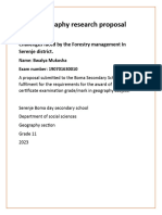 Geography Research Proposal Muko
