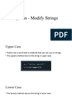 13 - Python - Modify Strings