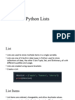 16 - Python Lists