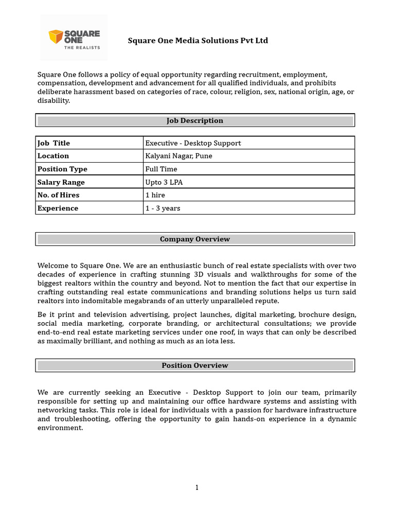 Executive Desktop Support PDF Technical Support Computer