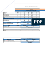 Analisis de Precios Unitarios