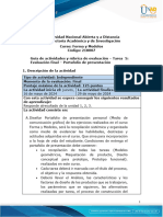 Guía de Actividades y Rúbrica de Evaluación - Tarea 5 - Evaluación Final POA - Portafolio de Presentación