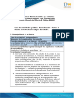 Guia de Actividades y Rúbrica de Evaluación - Unidad 1 - Tarea 2 - Diseño Industrial Como Objeto de Estudio
