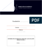 Unach RGF 01 07 02.03 Informe Financiero de Curso de Capacitación Mediante Beca