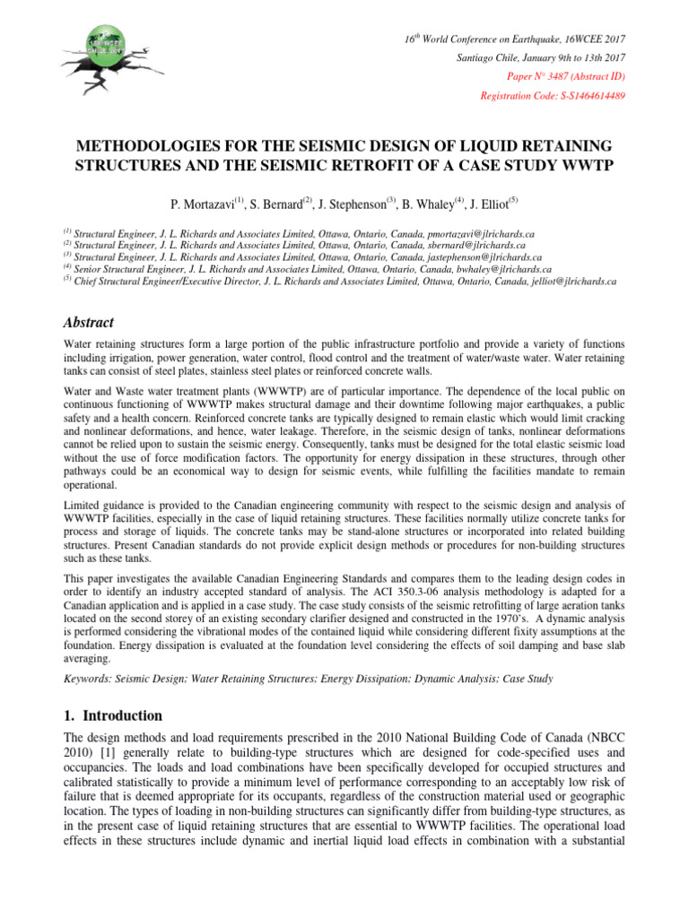 Methodologies For The Seismic Design Of Pdf Strength Of Materials