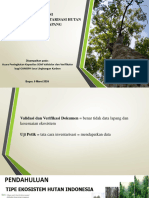 Pelaksanaan Validasi Dan Verifikasi Dalam Konteks Inventarisasi Hutan-Dokumen Dan Uji Petik Lapang