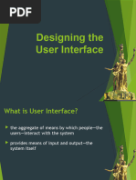 Chapter 7 Designing The User Interface