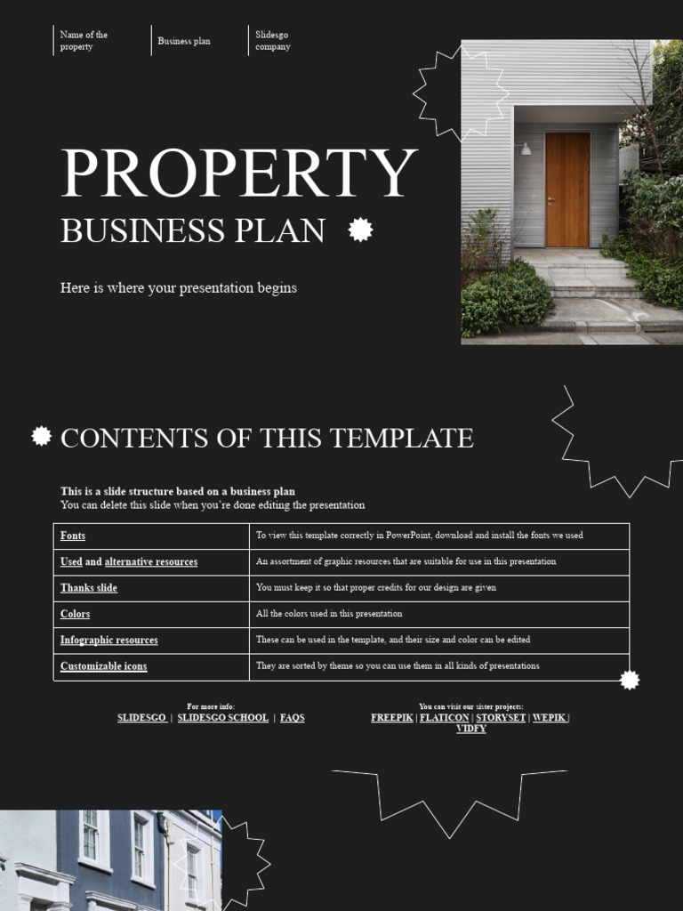 Property Business Plan Template | PDF | Planets | Solar System