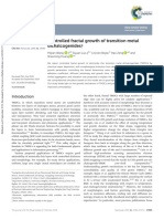 Controlled Fractal Growth of Transition Metal Dichalcogenides