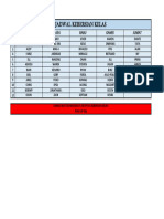 Jadwal Kebersihan Kelas BLK Bitung