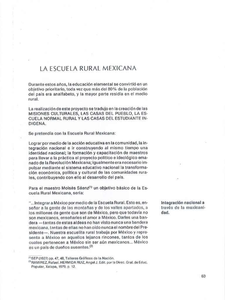 La Escuela Rural Mexicana | PDF