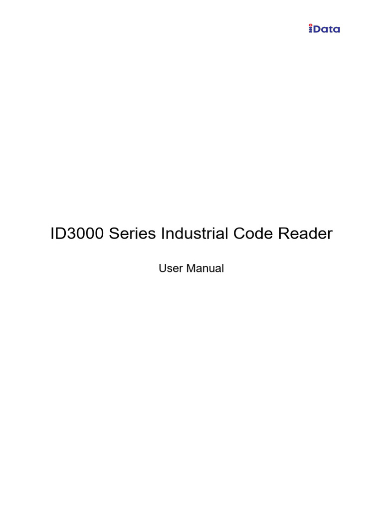 ID3000 Code Reader User Manual | PDF | Computer Network | Microsoft Windows