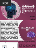 Cognitive Concepts of Counselling