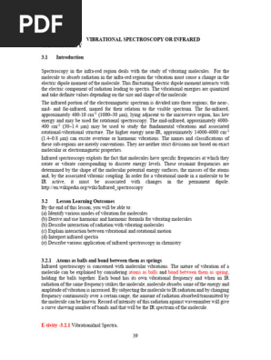 vibrational coupling in ir spectroscopy Vibrational Spectroscopy (Infrared, IR-Spect.)