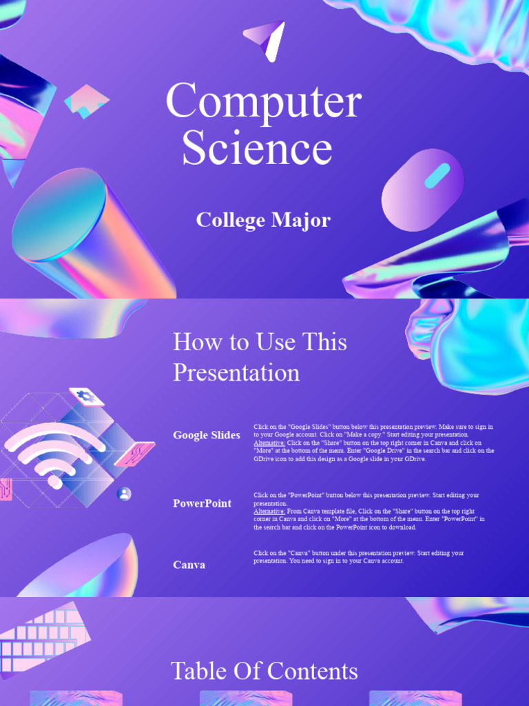 Computer Science Major Presentation Guide | PDF | Microsoft Power Point ...