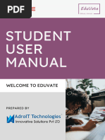 Eduvate Student Manual