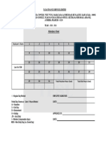 Tata Finance Service Limited Attendance Sheet 2023