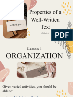 RW M2 - Lesson 1 Organization