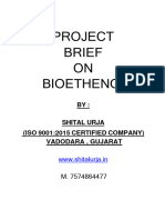 Bioethenol Plant Details