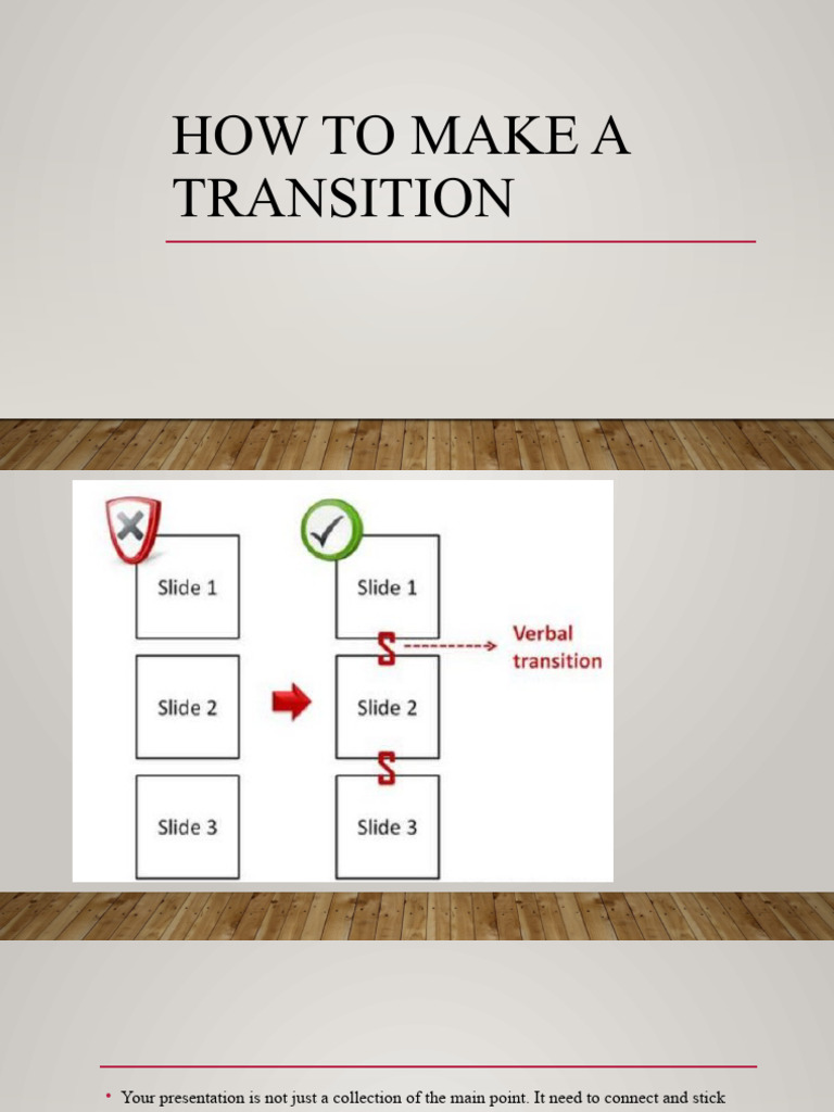 How To Make A Transition Pdf