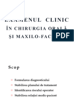 Examenul Clinic in Chirurgia OMF