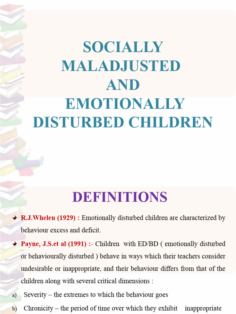 Understanding Emotionally Disturbed Children | PDF | Juvenile ...