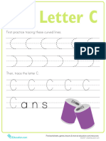 Practice Tracing C Prek