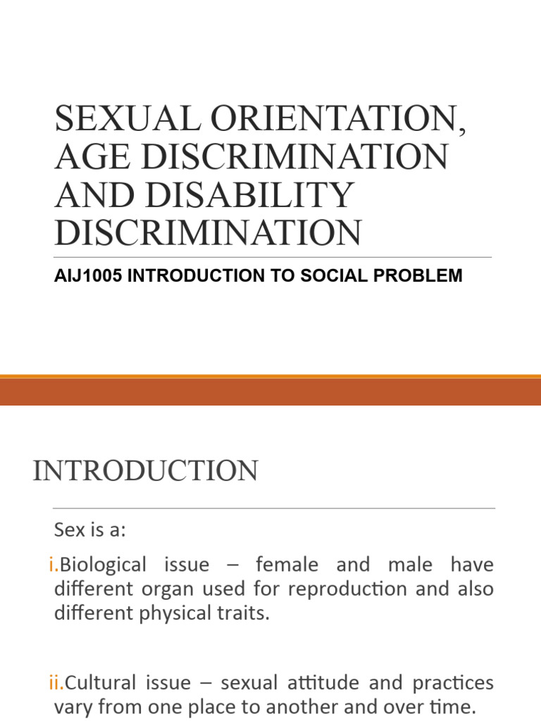 Sexual Orientation and Age Discrimination | PDF | Sexual Orientation ...